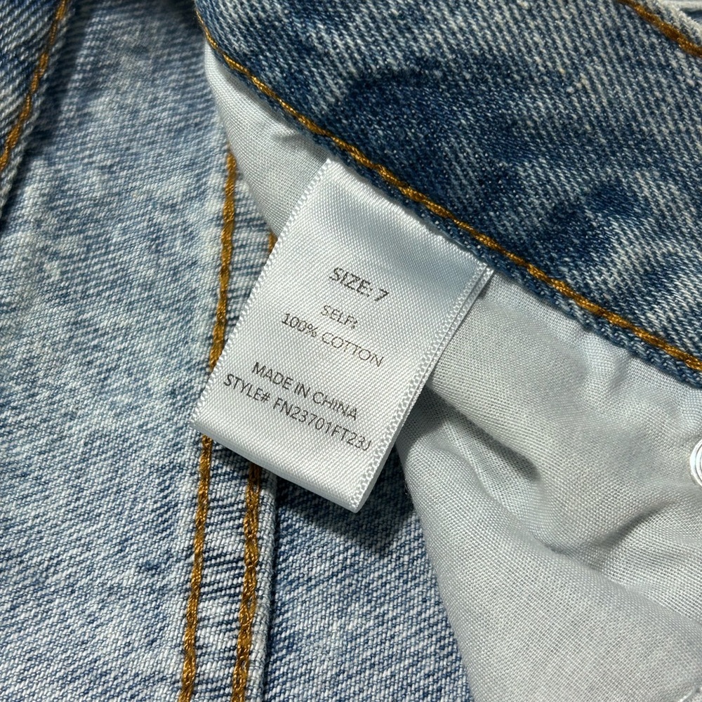 ❥𝖥𝖠𝖲𝖧𝖨𝖮𝖭𝗡𝗢𝗩𝗔: Only One Non Stretch Ripped Straight Leg Jean - Medium Wash - Picture 11 of 11